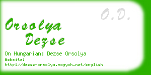 orsolya dezse business card